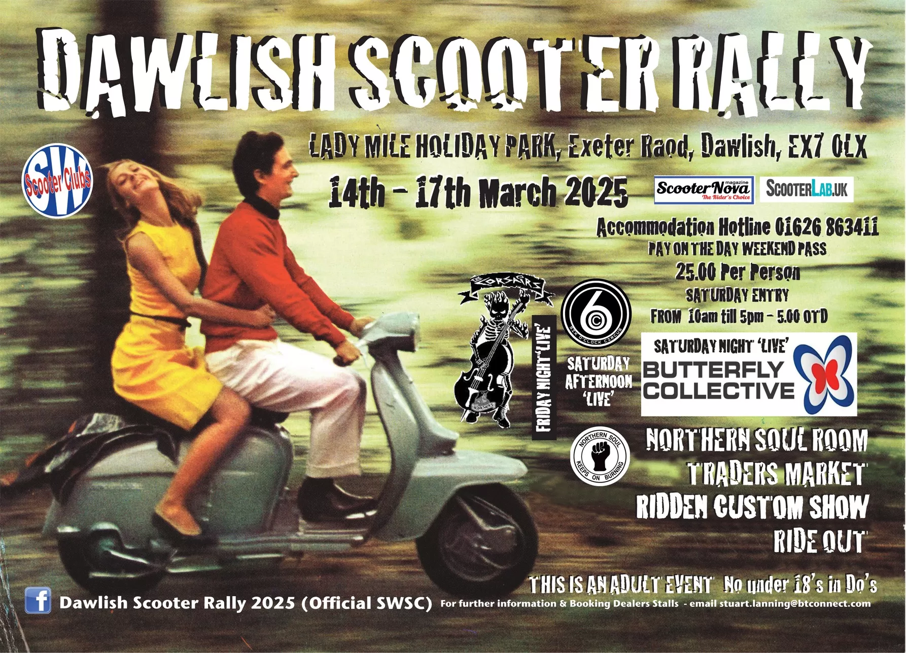 Dawlish Scooter Rally Poster