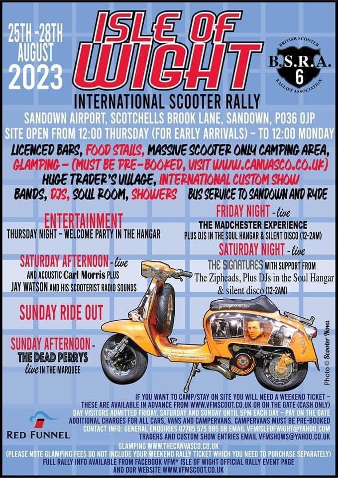 Isle of Wight BSRA National Rally Poster