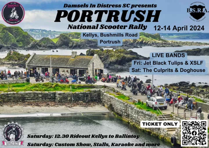 Portrush National Scooter Rally Poster