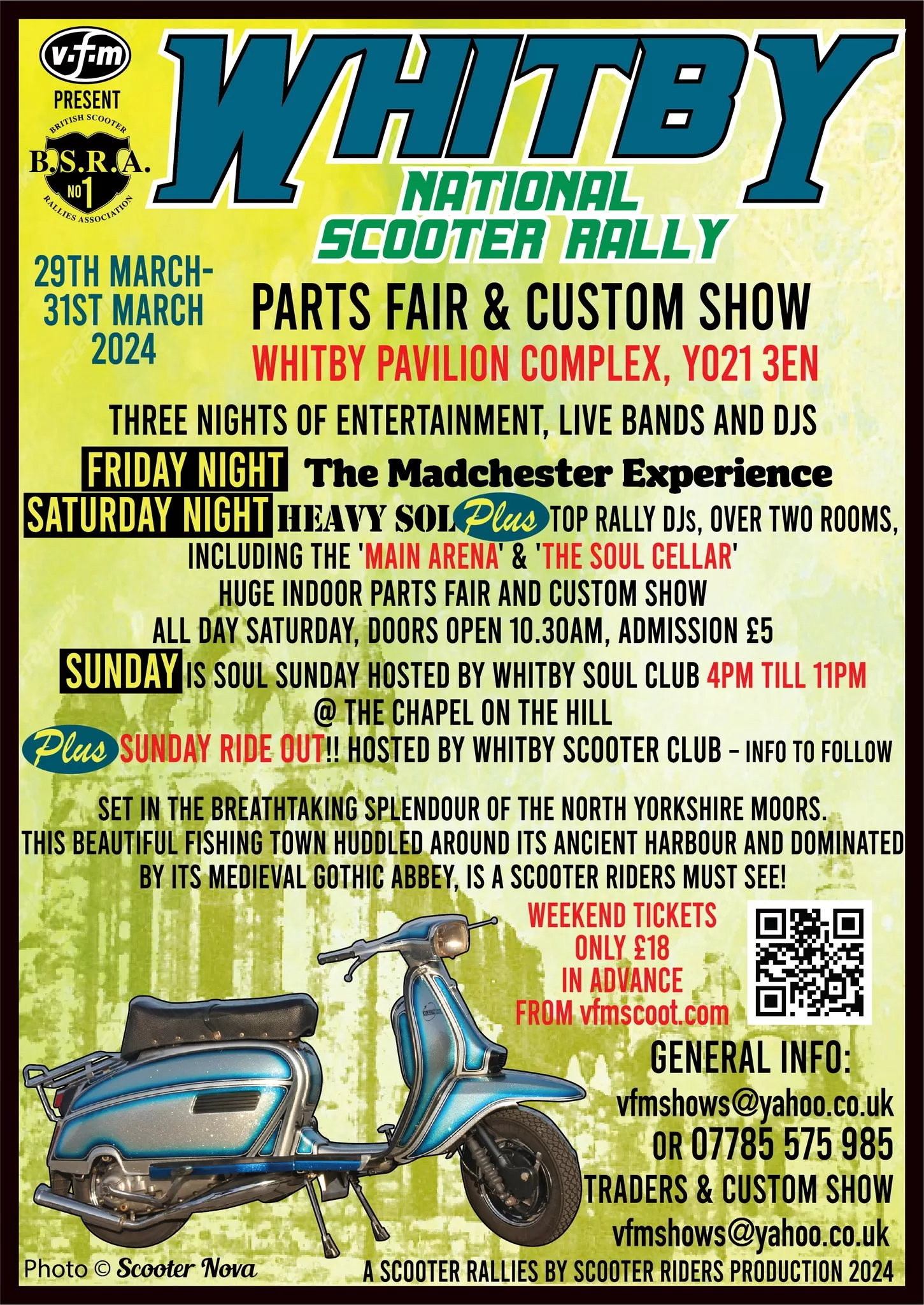 Whitby Scooter Rally Poster